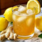 Ice Lemon and Ginger Tea